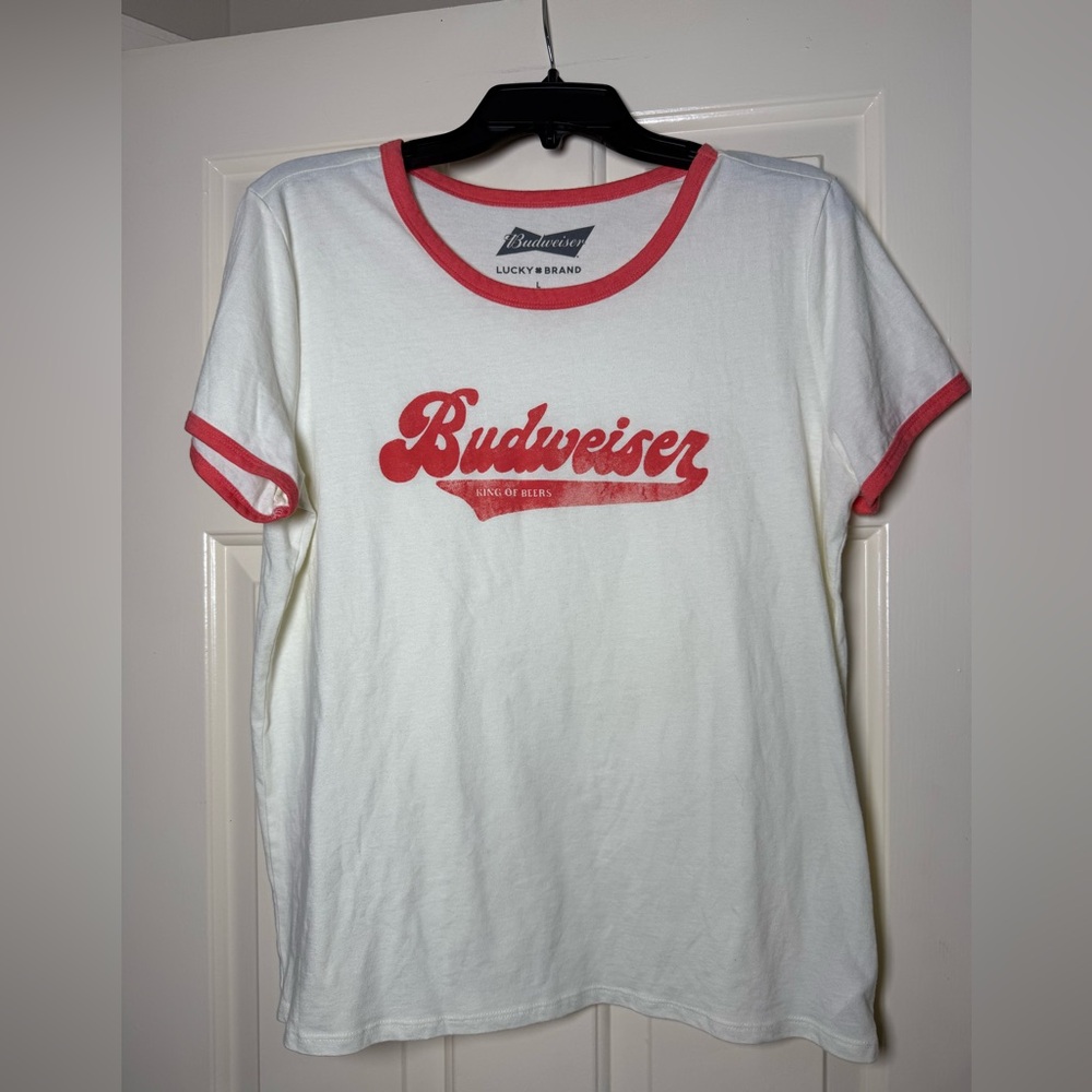 Lucky Brand Budweiser‎ King of Beers Tee